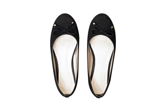 isolated flat layer of woman shoes