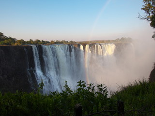 Victoria Falls, Zimbabwe-August 17, 2016: View of Victoria Falls