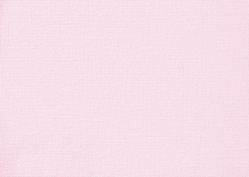Pink canvas burlap fabric texture background for arts painting in sweet pastel color