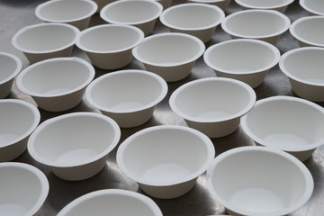 stack of plastic cups