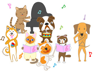 犬と猫のコンサート