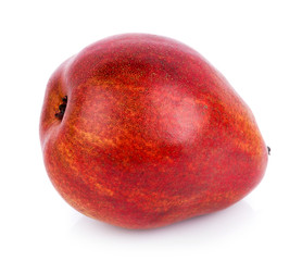 red pear fruits isolated on white background