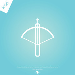 Crossbow line icon