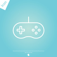 Game controller line icon
