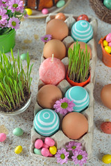 Easter sweets and decorations