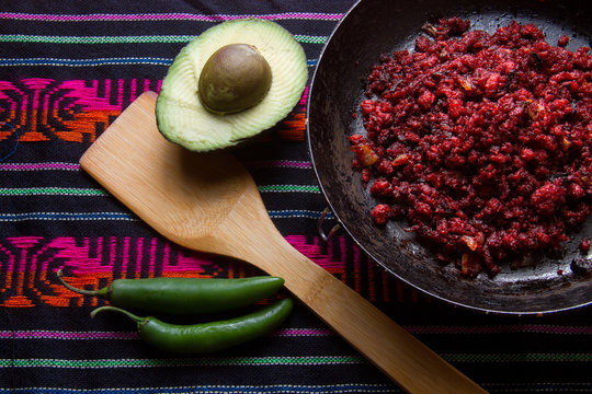 Mexican chorizo and avocado