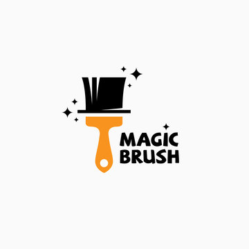 Magic brush logo