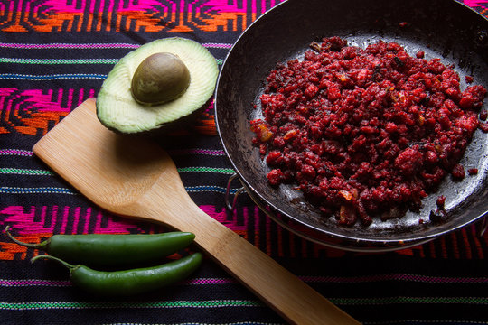 Mexican chorizo and avocado