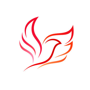 Dove bird vector logo stock vector