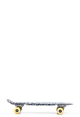 skateboard in front of bright background