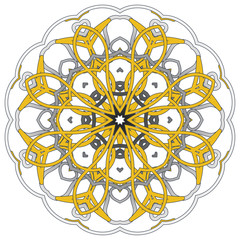 Arabic Colorful Mandala. Ethnic tribal ornaments