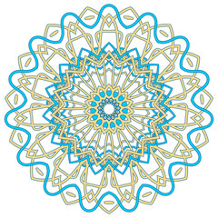 Arabic Colorful Mandala. Ethnic tribal ornaments