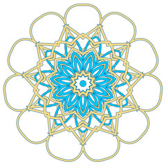 Arabic Colorful Mandala. Ethnic tribal ornaments
