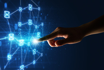 Finger touching interface