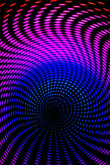 Fototapeta premium Multicolor neon abstract glowing background. Swirl effect. Psychedelic clubbing style. Modern festive illustration