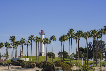 Beautiful scene around Rainbow Harbor