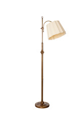 lamp bulb lighting electric room metal copper bronze design interior white background isolate wall...