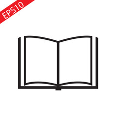Book icon isolated on white background.FLAT