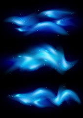 Blue flames