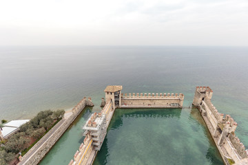 Scaliger castel at sirmione del garda