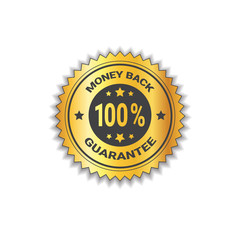 Golden Sticker Money Back With Guarantee 100