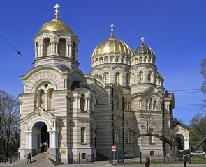 Fototapeta premium Riga Nativity of Christ Orthodox Cathedral