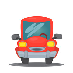 vector illustration red car