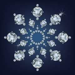 Snowflake made a lot of from diamonds. - 191840640