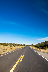 Fototapeta na wymiar County road in Arizona, USA