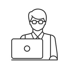 Programmer linear icon