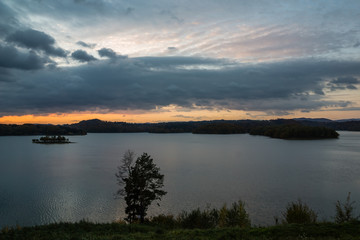 Solina lake in Polanczyk, Bieszczady, Poland
