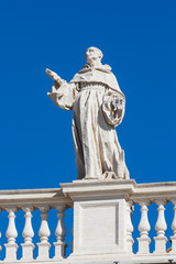 Detalis of Saint Peter's Square, Vatican, Rome, Italy