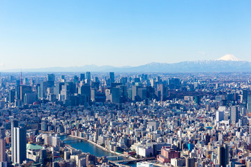 東京都市街地高所からの風景