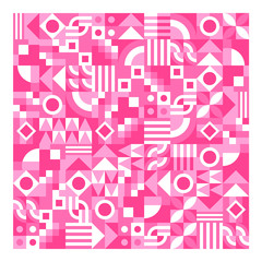 Tileable Pink Geometry Pattern