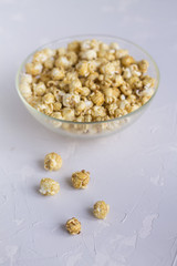 sweet caramel popcorn tasty holiday day off leisure