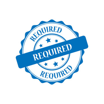 Required blue stamp illustration