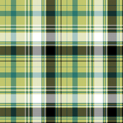 Fototapeta premium Pixel check plaid textile texture seamless pattern