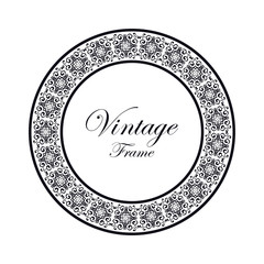 Vintage ornamental frame