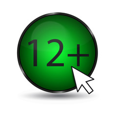 Fototapeta premium Altersfreigabe 12 Plus - Vektor web Button
