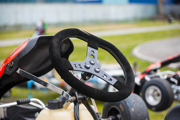 Close-up volante go-kart