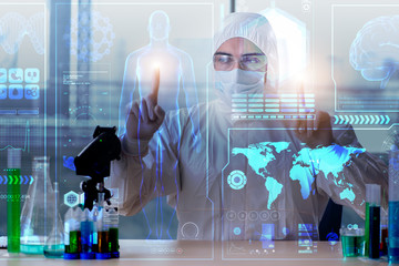 Telemedicine mhealth concept with young doctor