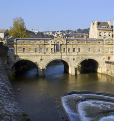 Historic Pulteney Bridge, Bath, UK