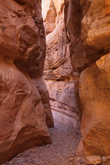 Rock formation at White Dome Loop in Valley of Fire State Park in Nevada in the USA
