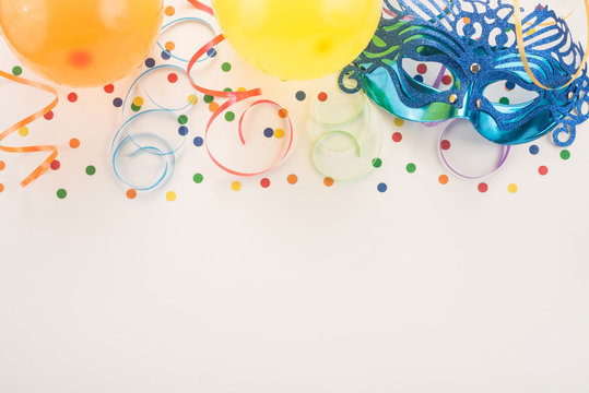 Festive party on white background