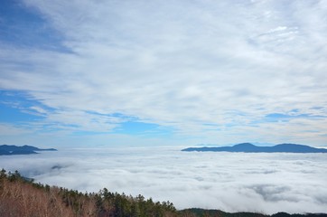 Obraz premium Sea of clouds at Norikura National Park in Nagano Japan