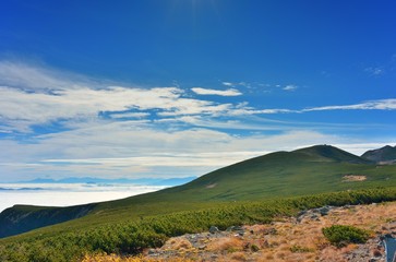 Sea of clouds at Norikura National Park in Gifu Japan