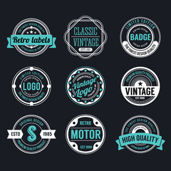 Circle Vintage and Retro Badge Design