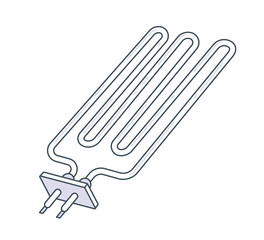Obraz premium Metal Pipe Radiator Icon