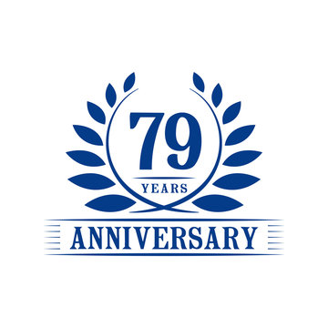 79 years anniversary logo template. 
