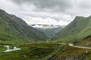 Fototapeta premium Landscape in national tourist route Sognefjellet, Norway